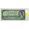 Image 1 : 1867 – 1967 $1 Canadian Centennial note. No Serial Numbers. BC-45a. Uncirculated.