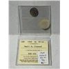 Image 2 : 1908 Canadian Silver 5 Cents. The first Silver 5 Cents minted in Canada. ICCS certified and graded E