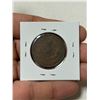 Image 2 : 1854 Province of Canada Pre-Confederation Half Penny Token. St. George slaying Dragon. PC-5C1 with P
