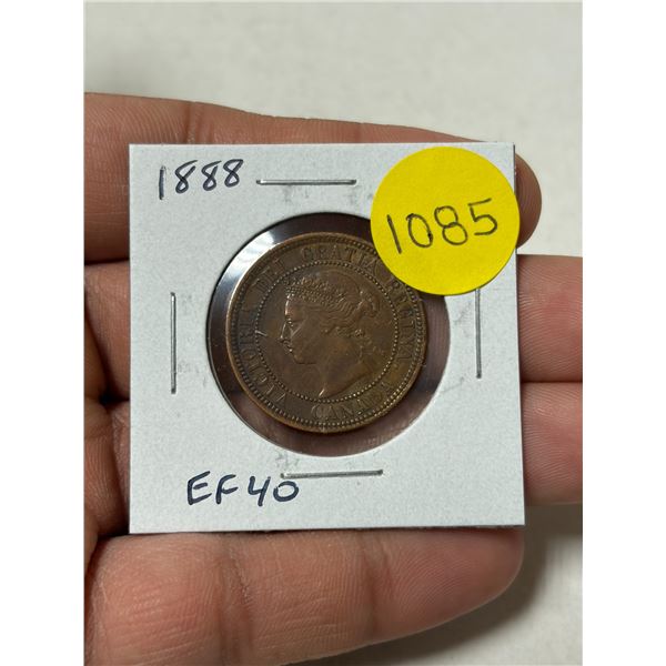 Canada 1888 Victorian Large Cent. EF40.