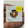 Image 1 : 1952 – 2002 Canadian Small Cent. Proof with Ultra Heavy Cameo. Red.