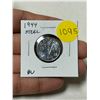 Image 1 : 1944 Canadian 5 Cents. Torch and V For Victory. The first Steel 5 Cents. BU.