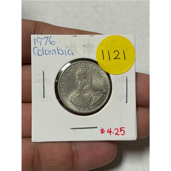 Colombia. 1976 1 Peso. Uncirculated.