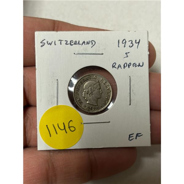 Switzerland. 1934 5 Rappen. EF.