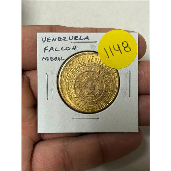 Venezuela. Falcon medal. Uncirculated.