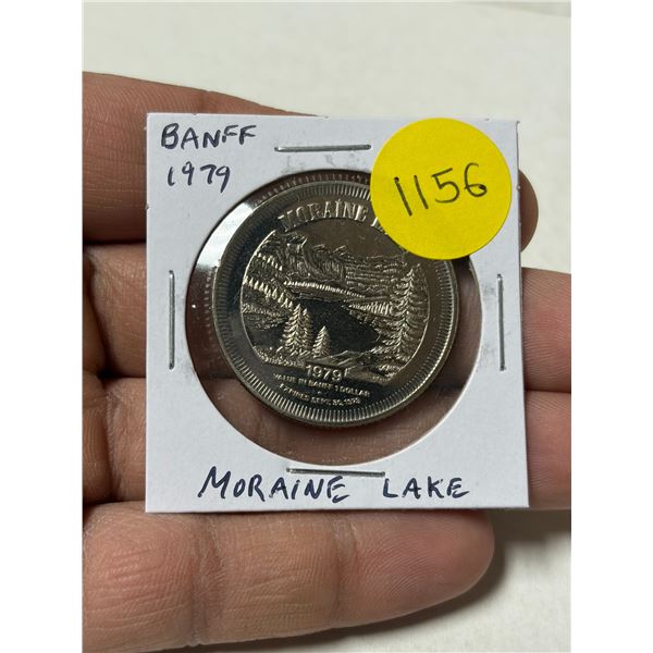1979 Banff Trade Dollar. Moraine Lake. Uncirculated.