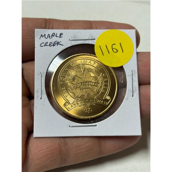 Maple Creek medal. BU.