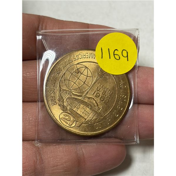 1962 Seattle World’s Fair Medal. Uncirculated.