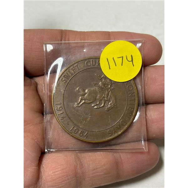 1914 – 1964 Swift Current Sask. Trade Dollar. Scarce. AU.