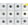 Image 1 : Set of 12 Canadian Silver 5 Cents 1891 – 1920. Coins grade up to F15.