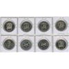 Image 2 : Set of 8 Moose Jaw Trade Dollars including Snowbirds.