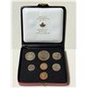 Image 1 : 1972 7-coin Nickel Custom set with 2 Small Cents. Housed in its original RCM case.