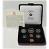 Image 1 : 1973 7-coin Nickel Custom set with 2 Small Cents. The 25 Cents commemorates the 100th Anniversary of