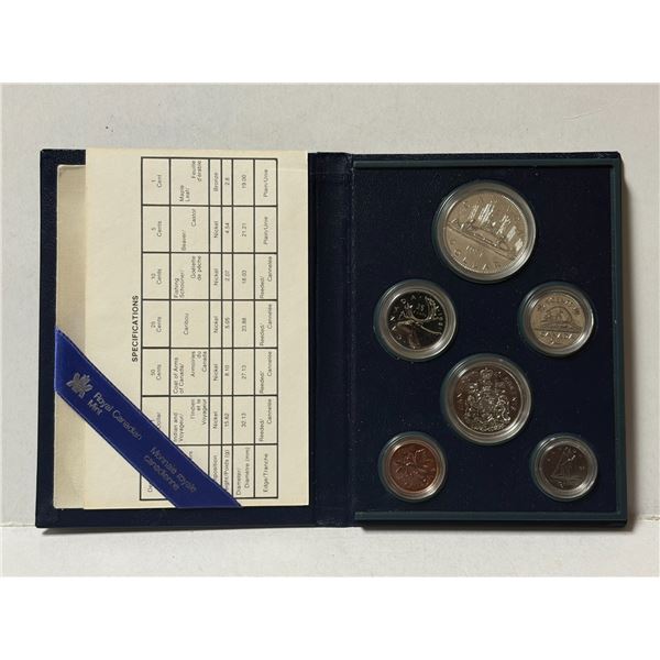 1981 Specimen set. 6-coin set. Housed in its original RCM case.