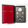 Image 1 : 1987 Double Dollar Proof Set. Missing the Silver Dollar. Housed in its original RCM case.