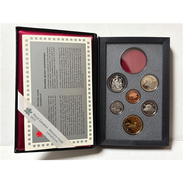 1994 Double Dollar Proof Set. Missing the Silver Dollar. Housed in its original RCM case.