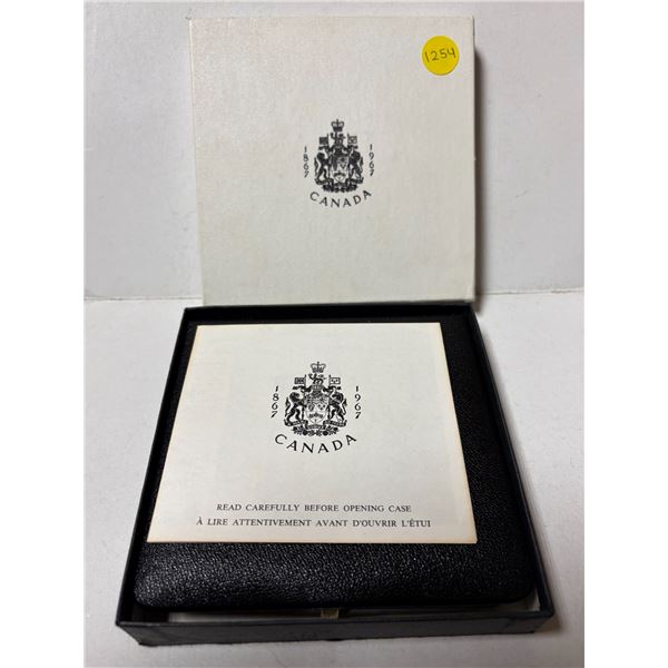Empty 1867 – 1967 $20 Gold Specimen set case and box.