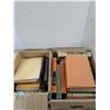 Image 1 : Box of vintage phamphlets, etc, with box of vintage books