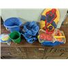 Image 1 : Kids beach toys, sand pail, floatys, etc.