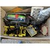 Image 3 : Mixed tool lot, solder guns, light, saw, etc.