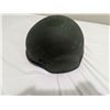 Image 2 : Ballistic Helmet -size small, with digital camo hat and bug screen.