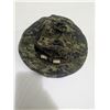 Image 5 : Ballistic Helmet -size small, with digital camo hat and bug screen.
