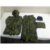 Image 1 : Woodland Digital Camo Winter coat(size 7036)  and pants(size 6730), with black toque and dark green 