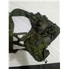 Image 4 : Woodland digital camo Tactical vest, with two flask, comes with 2 extra pouches.