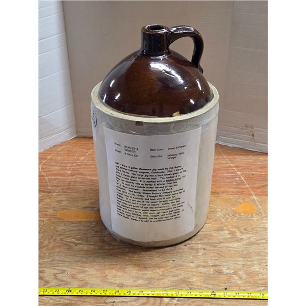 Burley and winter 4 gallon jug
