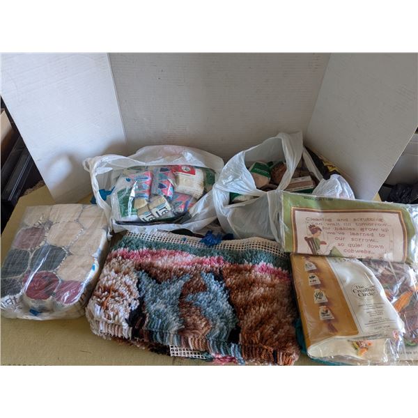 Embroidery and latchhook lot