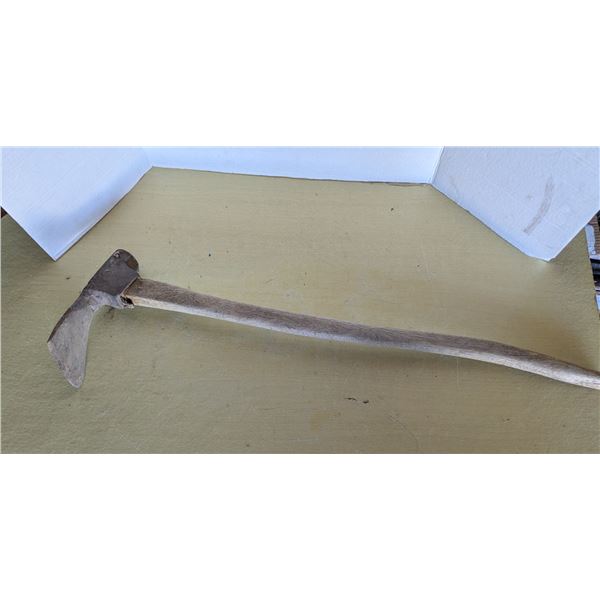 Vintage adze, 4.5" wide, 30" handle