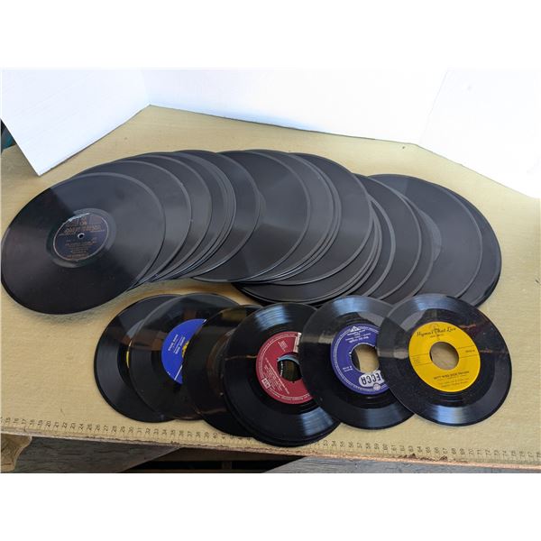 Uncounted mixed records, no sleeves