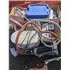 Image 1 : Mixed pallet lot, crafteing, bin of linens, diushes, etc