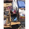 Image 1 : Mixed pallet lot, bin of linens, décor, linens, etc.