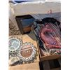Image 5 : Mixed pallet lot, bin of linens, décor, linens, etc.
