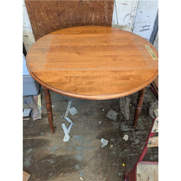 Dropleaf table, 40" diameter