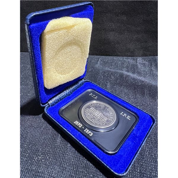 1973 Canada Prince Edward Island Silver Dollar Proof Coin in Case
