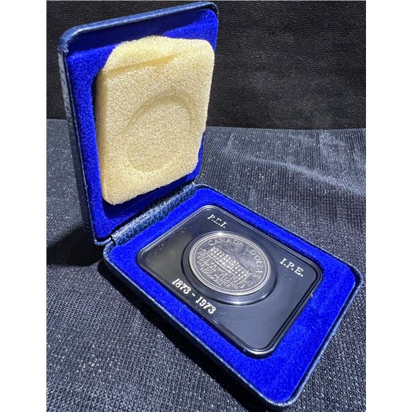 1973 PEI Centennial Canada Silver Dollar in Case