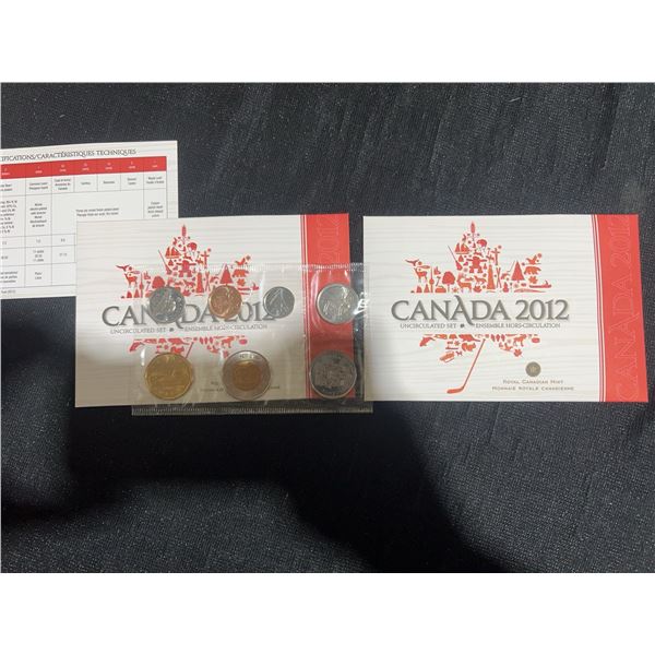 2012 Royal Canadian Mint Uncirculated Set - Complete With COA