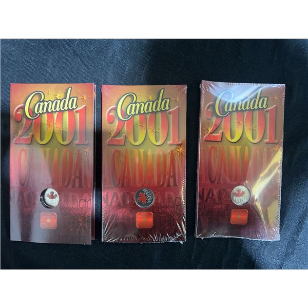 Canada 2001 Spirit Of Canada 25 Cent Coin Sets, 2 Sealed