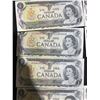 Image 2 : 18 Canada 1954 One Dollar Banknotes QEII Series