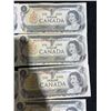 Image 6 : 18 Canada 1954 One Dollar Banknotes QEII Series