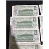 Image 9 : 18 Canada 1954 One Dollar Banknotes QEII Series