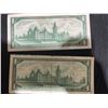 Image 2 : 1967 Canada Centennial $1 Banknotes (Pair, Beattie-Rasminsky Signatures)