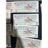 Image 15 : 20 Canadian 2 Dollar Banknotes, 1986 Series Birds of Canada