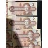 Image 8 : 20 Canadian 2 Dollar Banknotes, 1986 Series Birds of Canada