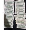 Image 7 : 20 Canadian 1 Dollar Banknotes, 1954 Issue