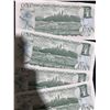 Image 8 : 20 Canadian 1 Dollar Banknotes, 1954 Issue