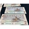 Image 8 : Eight 1986 Canadian $2 Banknotes, Birds of Canada Series
