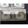 Image 6 : 5 US $1 Bills Including 1935 Silver Certificate